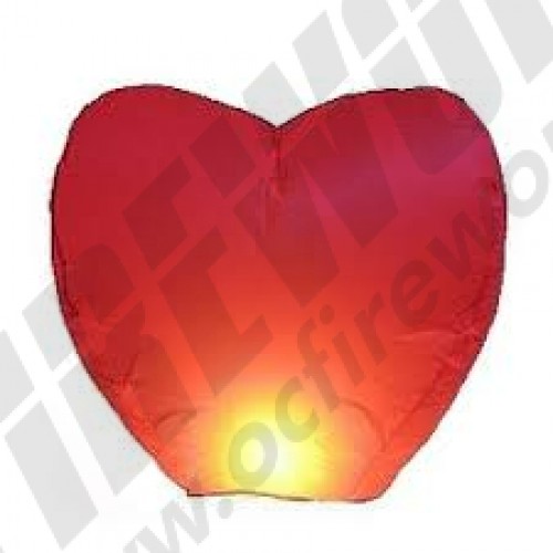 large heart shape paper lantern lights
