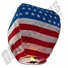American Flag Sky Lantern (Low Cost Shipping)